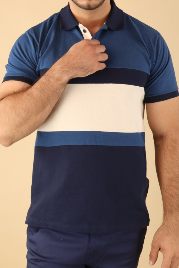 Playera Tipo Polo Hombre Ajuste Slim Muscle Fit Casual Manga Corta